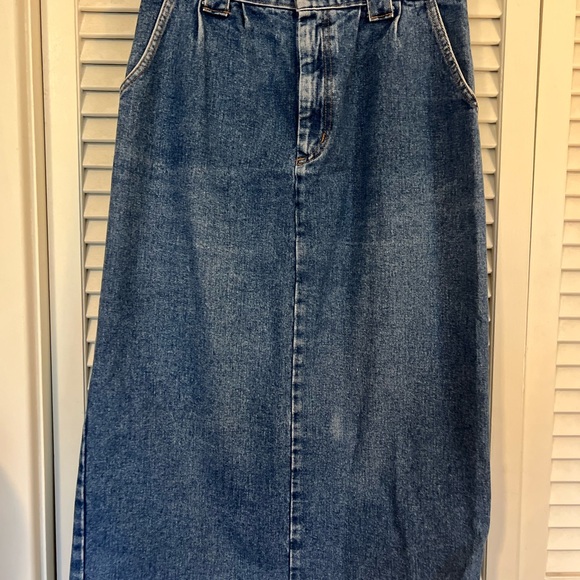 Vintage Blue Denim Skirt - Picture 1 of 10